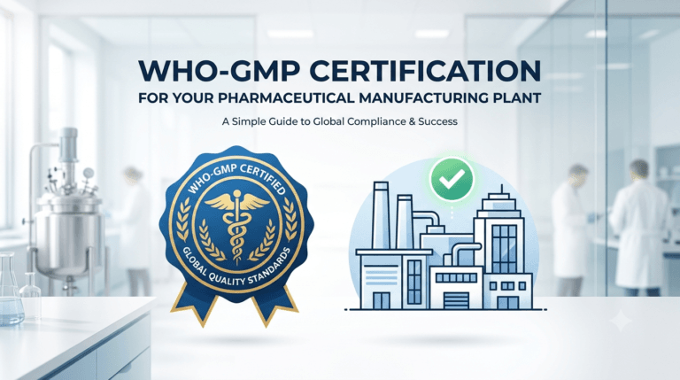 WHO-GMP Certification for Your Pharmaceutical Manufacturing Plant